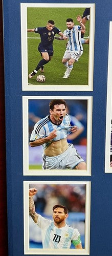 Lionel Messi FIFA World Cup Champion Photo Collage Framed Argentina Barcelona