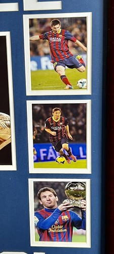 Lionel Messi FIFA World Cup Champion Photo Collage Framed Argentina Barcelona
