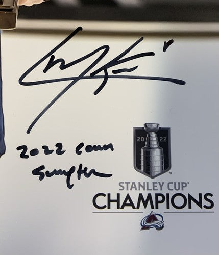 Cale Makar Avalanche Signed 16x20 Photo Framed Conn Smythe Auto CUP Fanatics COA