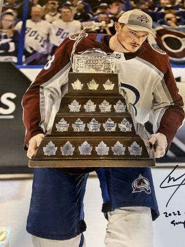Cale Makar Avalanche Signed 16x20 Photo Framed Conn Smythe Auto CUP Fanatics COA