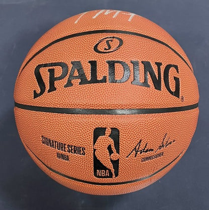 Ja Morant Grizzlies Signed NBA Spalding Game Replica Basketball Autograph BAS