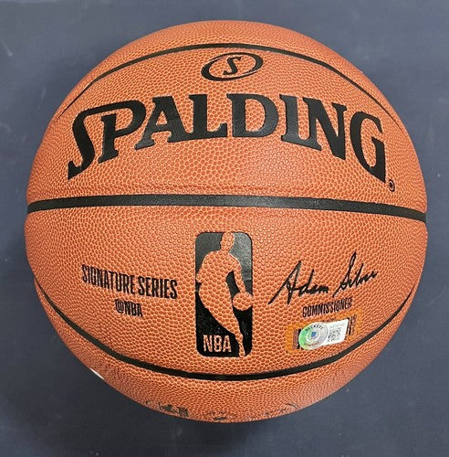 Ja Morant Grizzlies Signed NBA Spalding Game Replica Basketball Autograph BAS