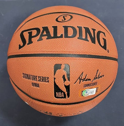Ja Morant Grizzlies Signed NBA Spalding Game Replica Basketball Autograph BAS