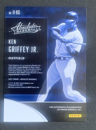 Ken Griffey Jr. Signed 2021 Panini Absolute Iconic Ink Mint Auto /5 Mariners HOF