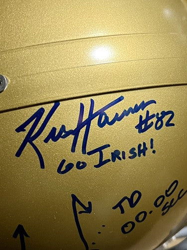 Joe Montana Signed Notre Dame PROLINE HELMET 1979 Chicken Soup Auto /79 Holo Coa