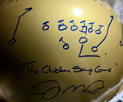 Joe Montana Signed Notre Dame PROLINE HELMET 1979 Chicken Soup Auto /79 Holo Coa