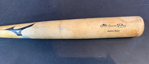 Justin Bour Miami Marlins Game Used Mizuno Pro Bat Great Use