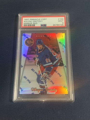 1997-98 Pinnacle Certified Mirror Red Wayne Gretzky #100 PSA 9 MINT HOF Rangers