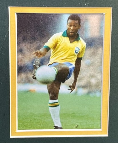 Pele Signed CBD Brazil World Cup Soccer Jersey Framed #10 Autograph Beckett COA