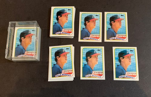 Dale Murphy 1989 Topps #210 50 Card LOT  Mint Centered From Vending Box Braves