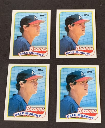 Dale Murphy 1989 Topps #210 50 Card LOT  Mint Centered From Vending Box Braves