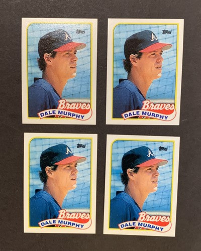Dale Murphy 1989 Topps #210 50 Card LOT  Mint Centered From Vending Box Braves