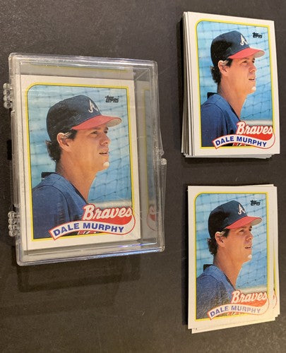 Dale Murphy 1989 Topps #210 50 Card LOT  Mint Centered From Vending Box Braves