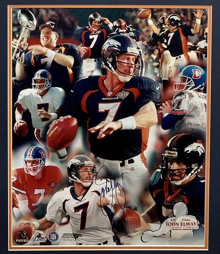 John Elway Broncos Signed 16x20 Tribute Series Photo Framed HOF Auto LE COA