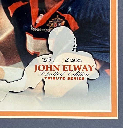 John Elway Broncos Signed 16x20 Tribute Series Photo Framed HOF Auto LE COA
