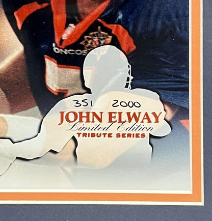 John Elway Broncos Signed 16x20 Tribute Series Photo Framed HOF Auto LE COA