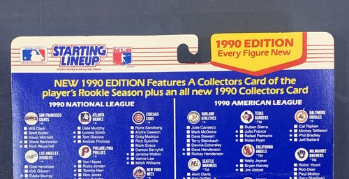 1990 Starting Lineup Nolan Ryan Figure Mets & Rangers Card Mint Sealed Crisp