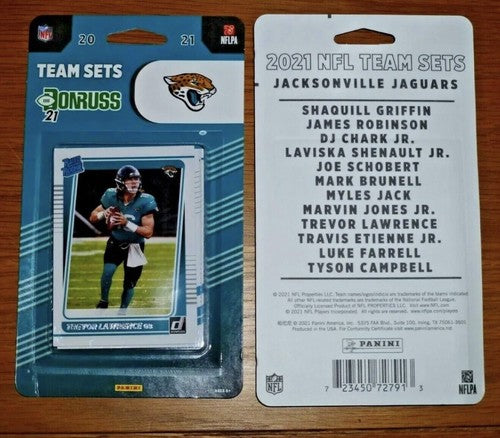 2021 Panini Donruss Team Set Jacksonville Jaguars Trevor Lawrence RC Mint Sealed