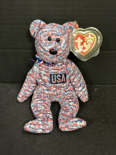 Ty Beanie Baby USA the Bear USA Exclusive 8.5 Inch Mint with Tag