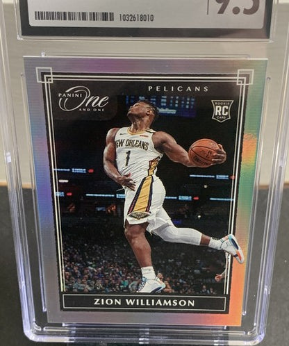 2019 Panini One and One #107 Zion Williamson Rookie /99 SSP Rc Csg 9.5 Gem Mint