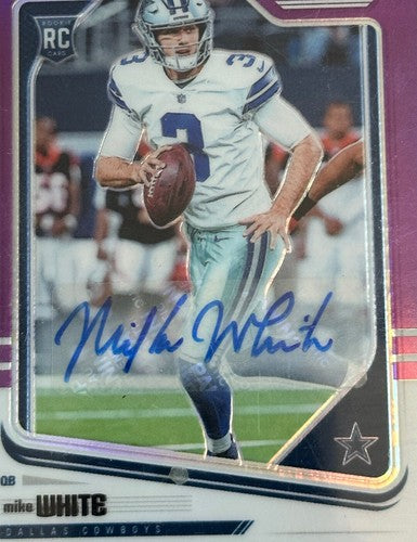 2018 SCORE Mike White PURPLE RC Auto 9/9 Panini Honors Sealed Mint Jets  1/1