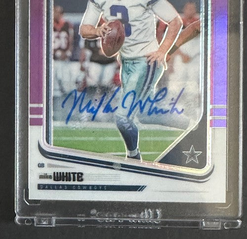2018 SCORE Mike White PURPLE RC Auto 9/9 Panini Honors Sealed Mint Jets  1/1
