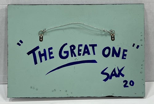 Steve Sax Original 1 of 1 Painted Wood Art 17x25 Wayne Gretzky Denis Potvin HOF