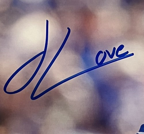 Julian Love New York Giants Signed 8x10 Smile Photo Framed Autograph JSA COA