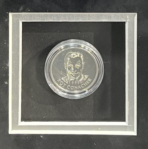 1998 Hockey HOF Signed Framed Medallion Cast Paper Art Goulet Stastny Auto COA