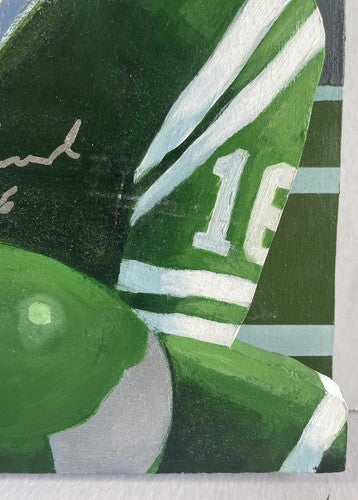 Norm Snead Signed Steve Sax Original 1/1 Painted Wood Art 15x18 Franklin Field