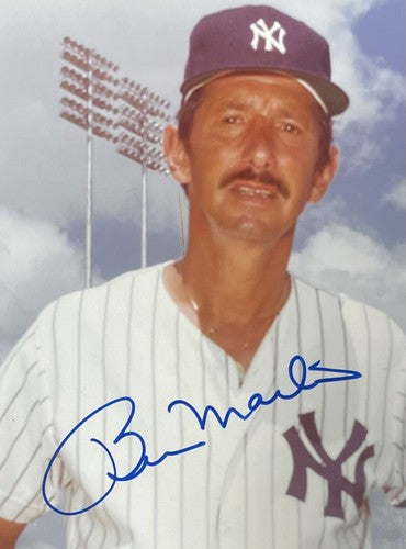Billy Martin Ny Yankees Manager Signed 8x10 Framed Photo Auto SGC Certified COA