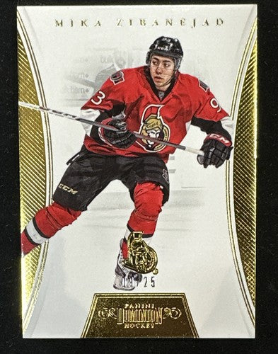 2012-13 Panini Dominion Hockey Gold /25 Mika Zibanejad #76 Ny Rangers Mint