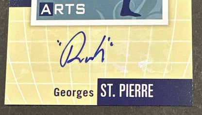 2011 Upper Deck UFC Georges St-Pierre Auto Debut Athletes Of World Mint #AW-GS