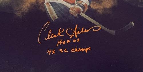 Clark Gillies Signed 16x20 Photo HoF 02 4x Stanley Cup Champ Islanders Auto JSA