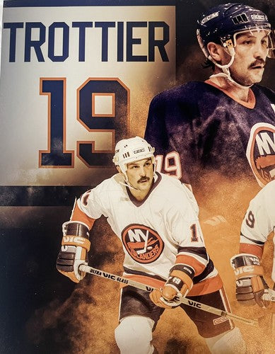 Bryan Trottier Signed 16x20 Framed Photo HoF 97 Islanders Dynasty Auto PSA /19
