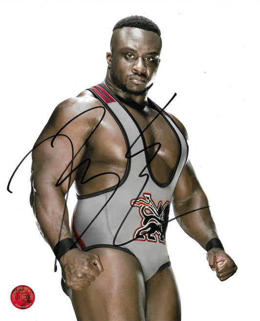 Big E Ettore Ewen WWE Wrestler Signed 8x10 photo mint Auto CBM Holo COA