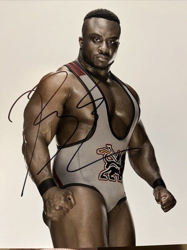 Big E Ettore Ewen WWE Wrestler Signed 8x10 photo mint Auto CBM Holo COA