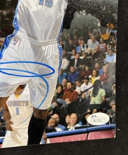 CARMELO ANTHONY Signed 8x10 Photo DENVER NUGGETS NBA Future Hof Autograph Jsa