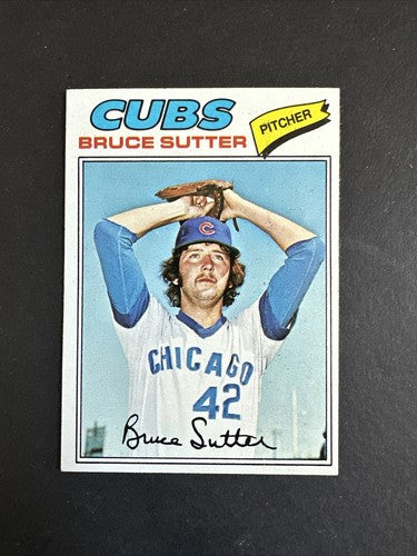 1977 TOPPS BASEBALL # 144 BRUCE SUTTER RC Rookie CUBS NM Hof Sharp