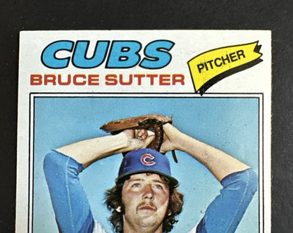 1977 TOPPS BASEBALL # 144 BRUCE SUTTER RC Rookie CUBS NM Hof Sharp