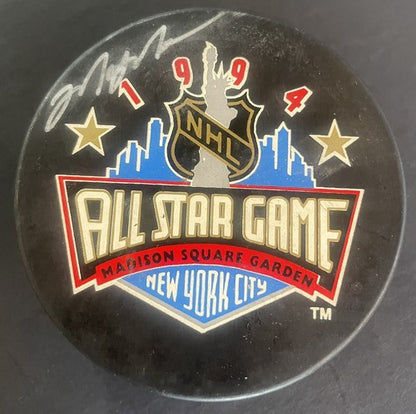 Mark Messier Signed 1994 NHL Official All Star Game Puck Msg HoF Auto Steiner