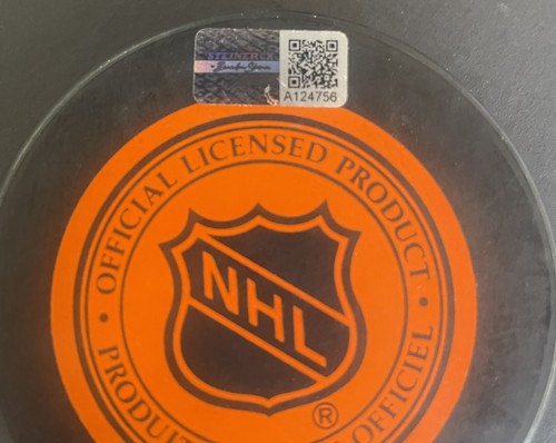 Mark Messier Signed 1994 NHL Official All Star Game Puck Msg HoF Auto Steiner