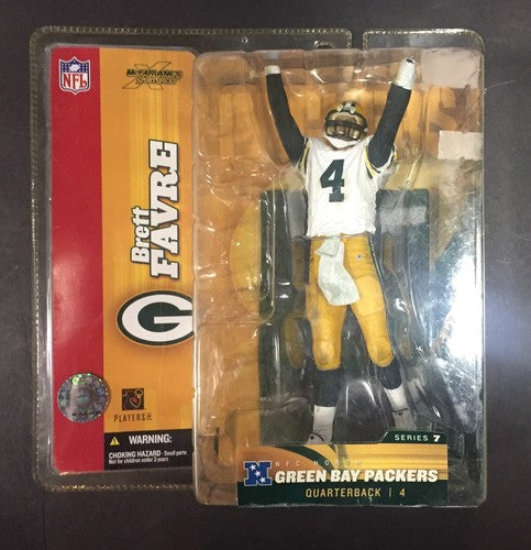 McFarlane NFL Brett Favre Green Bay Packers NIB White Jersey Variant Series 7