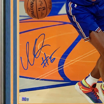 Immanuel Quickley NY Knicks Signed 16x20  Photo Framed Mint Autograph Steiner