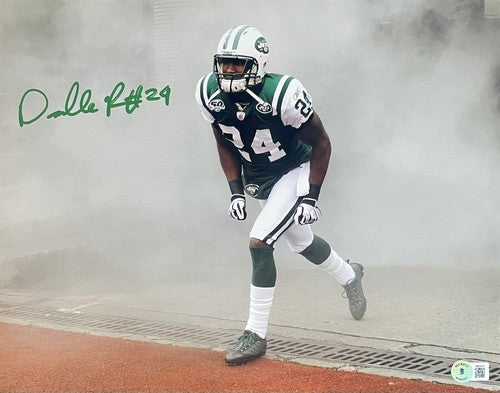 Darrelle Revis New York Jets Signed 11x14 Photo Framed Autograph BAS COA HoF