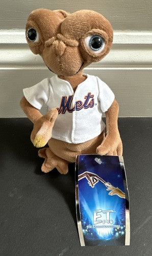 2001 Toys R Us E.T Extra Terrestrial Ny Mets Jersey Plush Doll 7” Sga Shea New