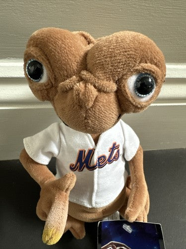 2001 Toys R Us E.T Extra Terrestrial Ny Mets Jersey Plush Doll 7” Sga Shea New