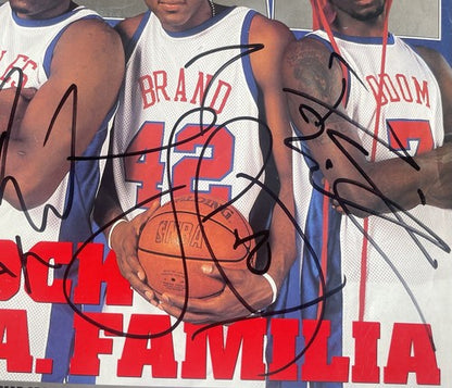 LA Clippers Signed 2002 Slam Magazine 3 Auto Lamar Odom Elton Brand PSA COA
