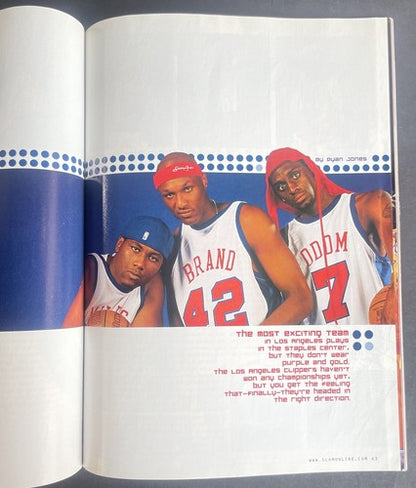 LA Clippers Signed 2002 Slam Magazine 3 Auto Lamar Odom Elton Brand PSA COA
