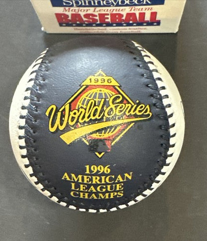 New York Yankees Spinneybeck 1996 World Series Baseball Leather Derek Jeter New